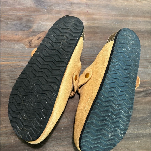 Quince Womens Water Repellent Suede Clog Mule Pecan Shoes 8 - Picture 7 of 7